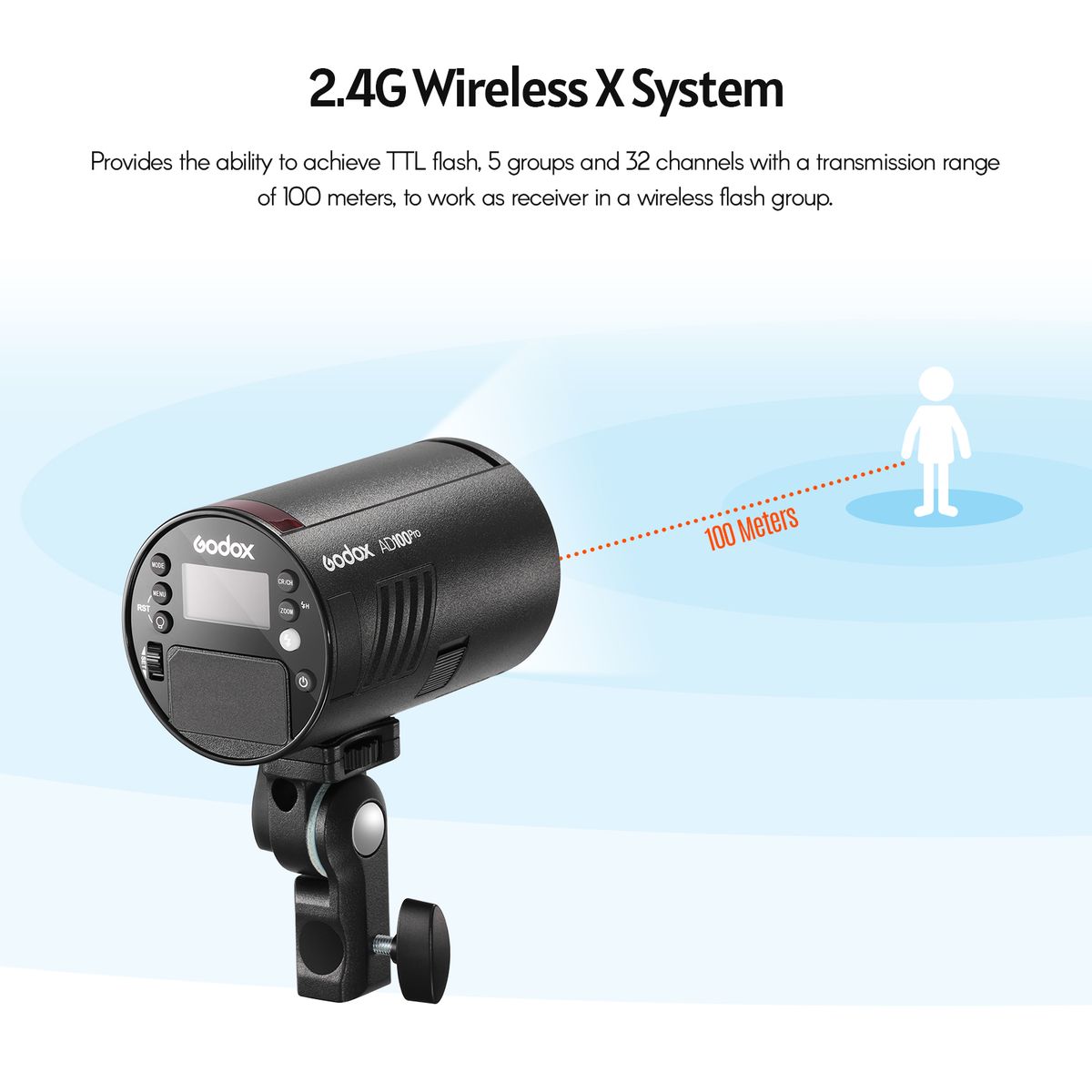 AD100Pro Pocket Studio Portrait Flash Light