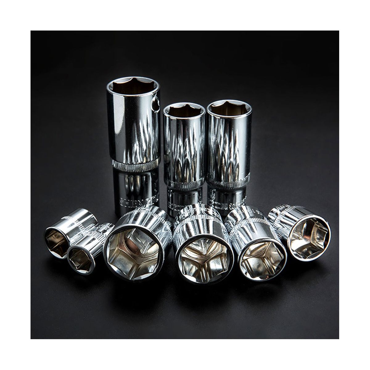 10 Pieces Of 14Inch External Socket Short Hexagon Socket Head Sleeve Combined Ratchet Wrench Tool