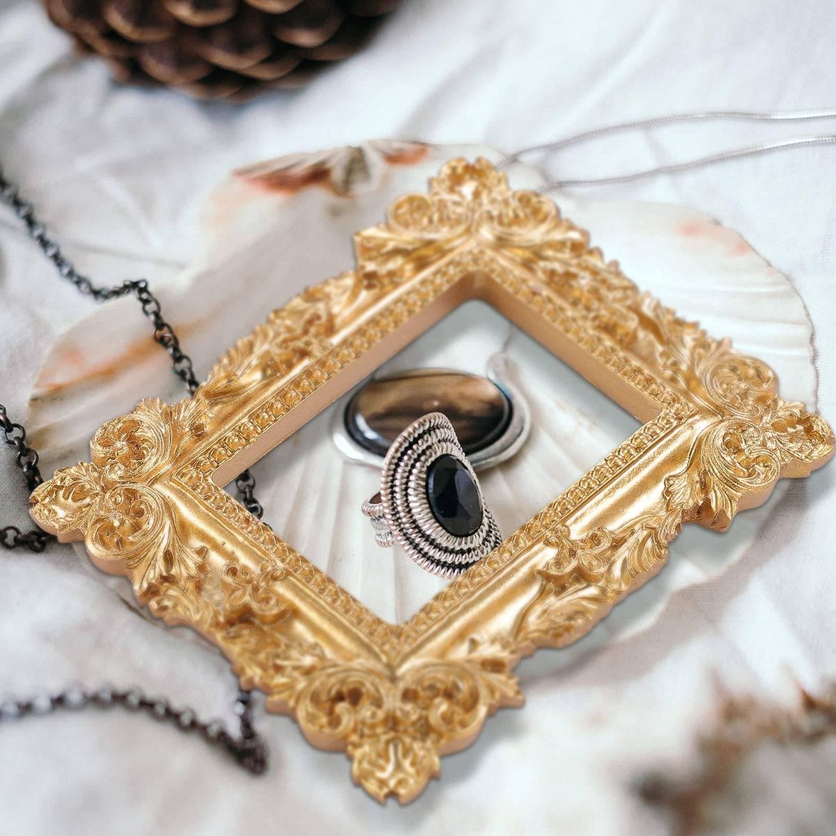 4 Pcs Vintage Picture Frame Antique Photo Frame Wall