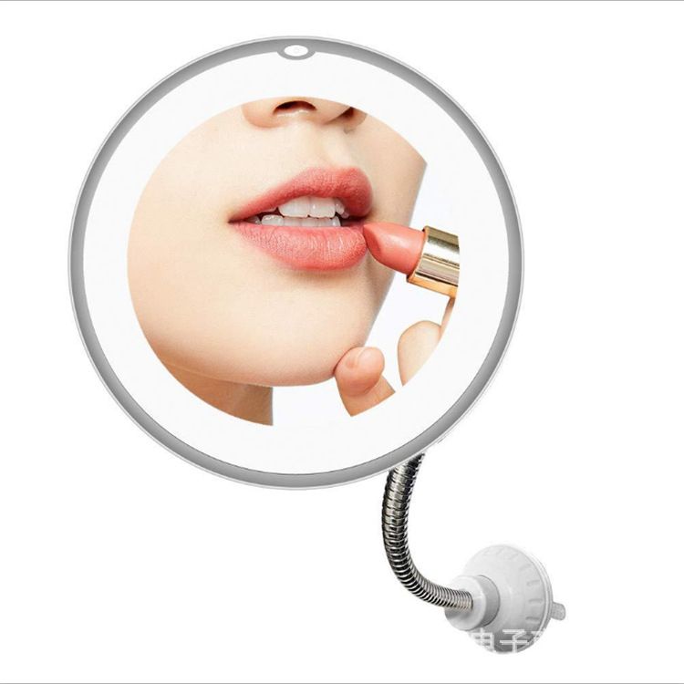 Suction Cup With LED Light 10 Times Makeup Mirror 10 Times