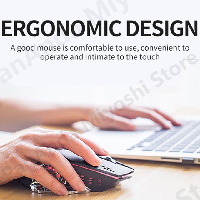 Ultra-sensitive 2.4GHz Wireless Charging Game Mouse
