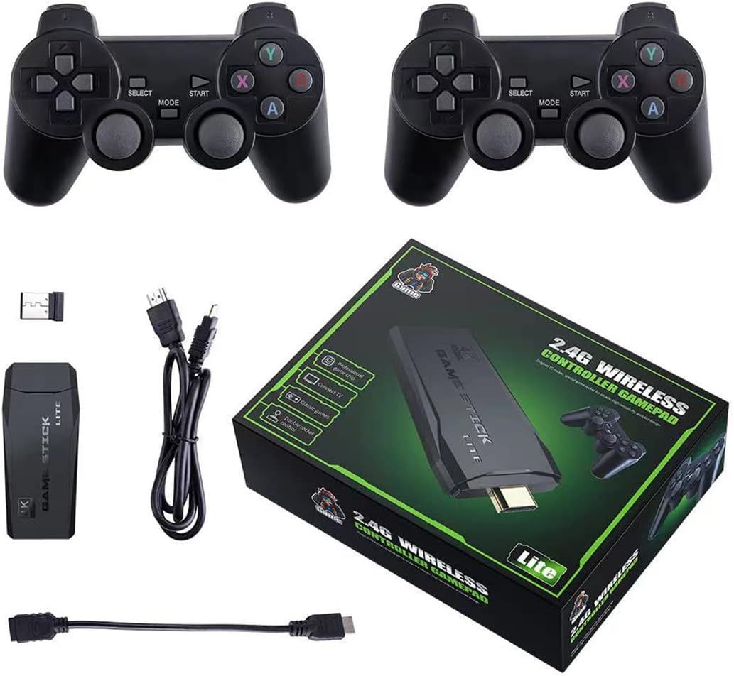 Retro GameStick Console, Plug And Play Game Machine With 15000+ Games Built-in, 4K HDMI Output