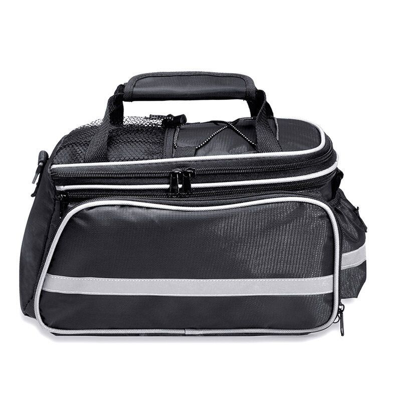 25L Bike Rear Seat Bag Waterproof Bicycle Saddle Bag Reflective Biking Laggage Bag For MTB Road Bike Motorcycle Black