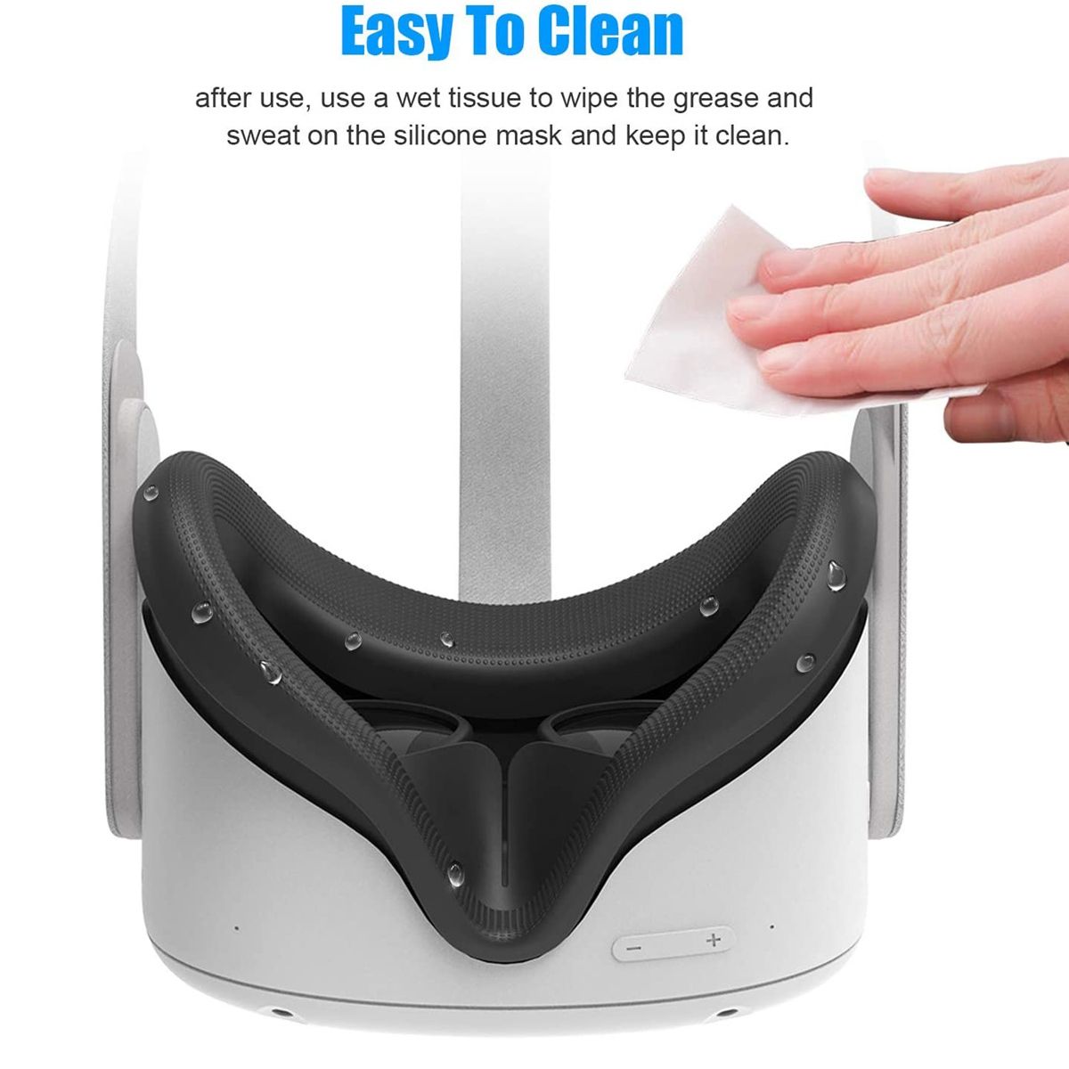 VR Silicone Face Cover For Oculus Quest 2 Headset