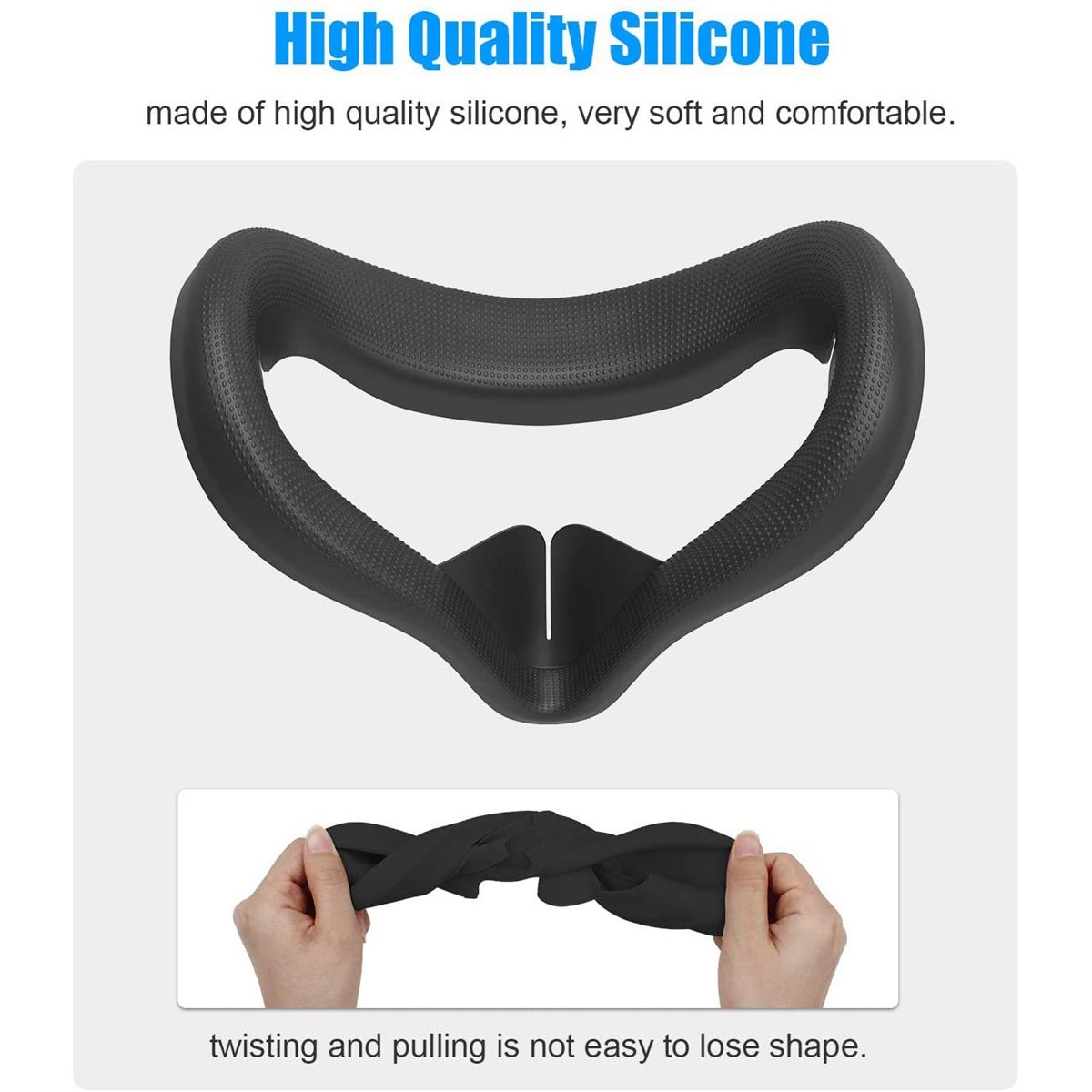 VR Silicone Face Cover For Oculus Quest 2 Headset