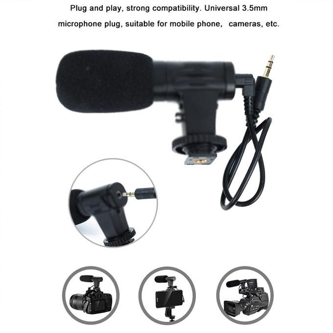 Selfie Stick Vlog Kit with LED Video Light Microphone Tripod