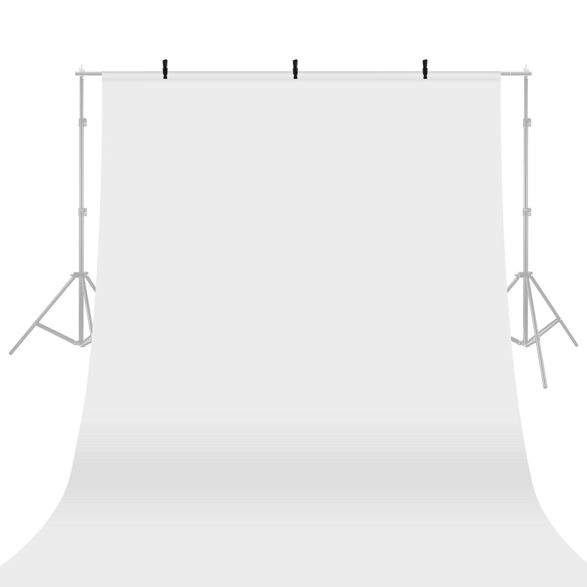 Andoer 2 * 3 meters/ 7 * 10 feet Photography Background Screen Portrait Photography Backdrops Photo Studio Props Durable Washable Polyester-cotton Material with 3 Backdrop Clamps