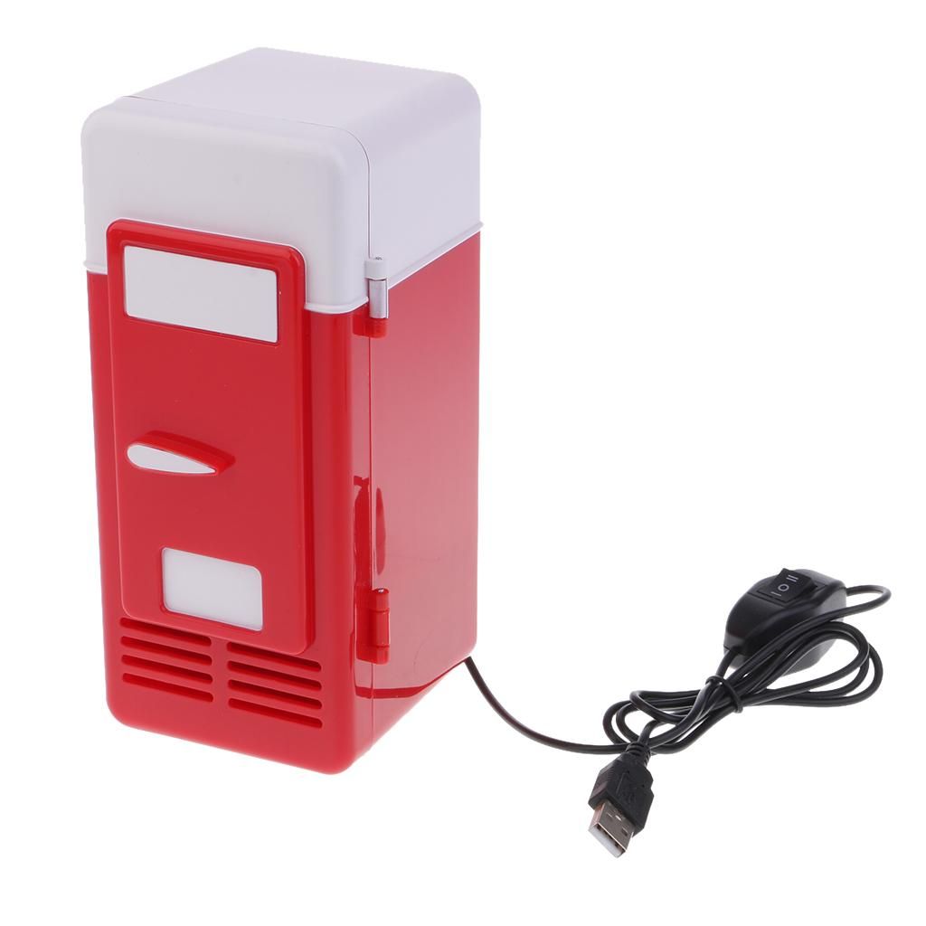 Portable Car Mini Fridge 5v Heat And Cool USB Red