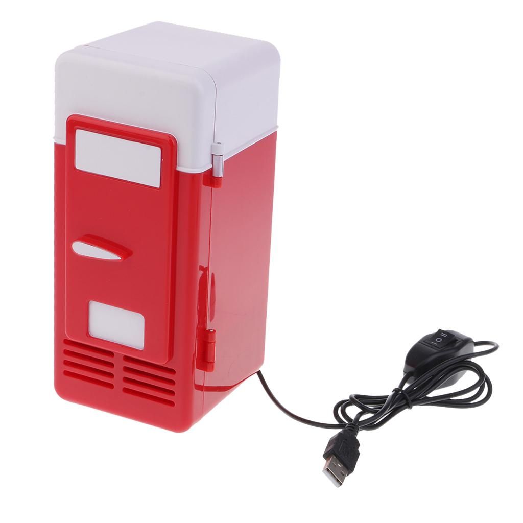 Portable Car Mini Fridge 5v Heat And Cool USB Red
