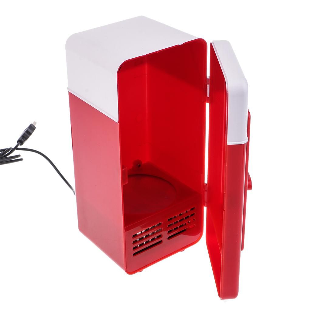 Portable Car Mini Fridge 5v Heat And Cool USB Red