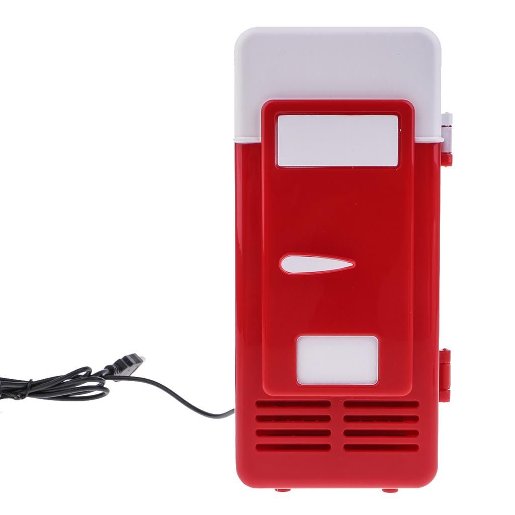 Portable Car Mini Fridge 5v Heat And Cool USB Red