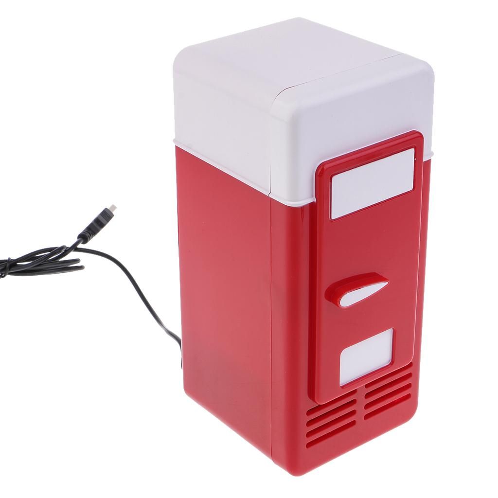 Portable Car Mini Fridge 5v Heat And Cool USB Red