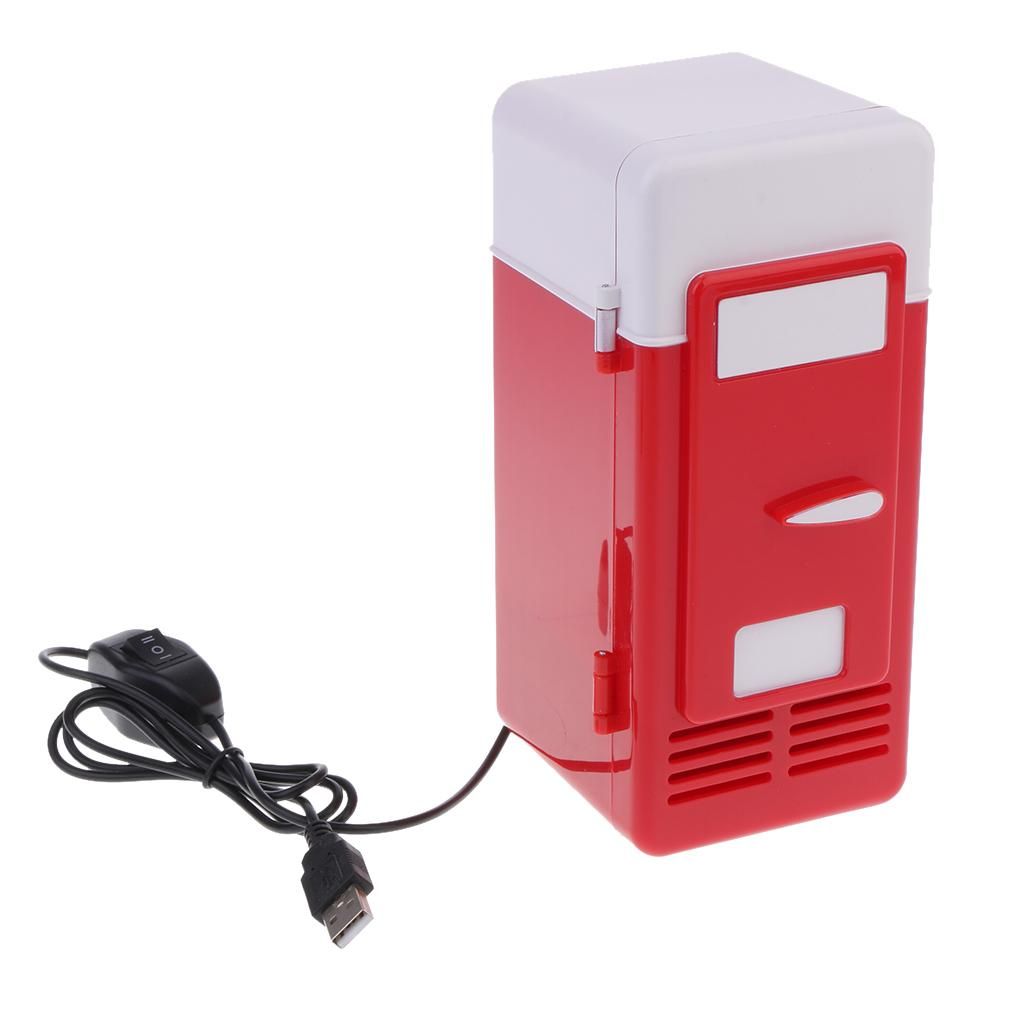 Portable Car Mini Fridge 5v Heat And Cool USB Red