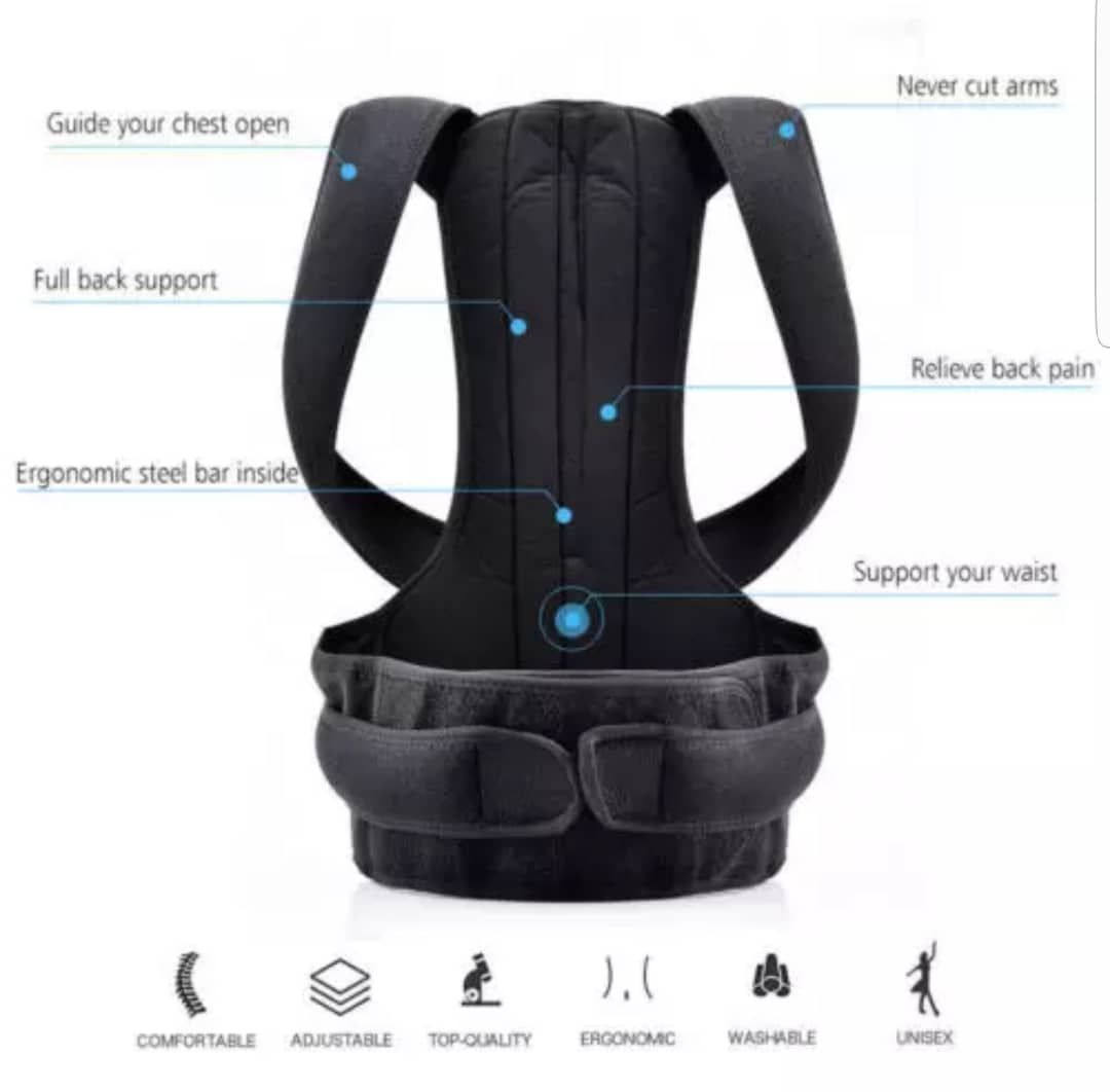 Back,lumber,neck  &  Shoulder Posture Corrector/support For Men And Women