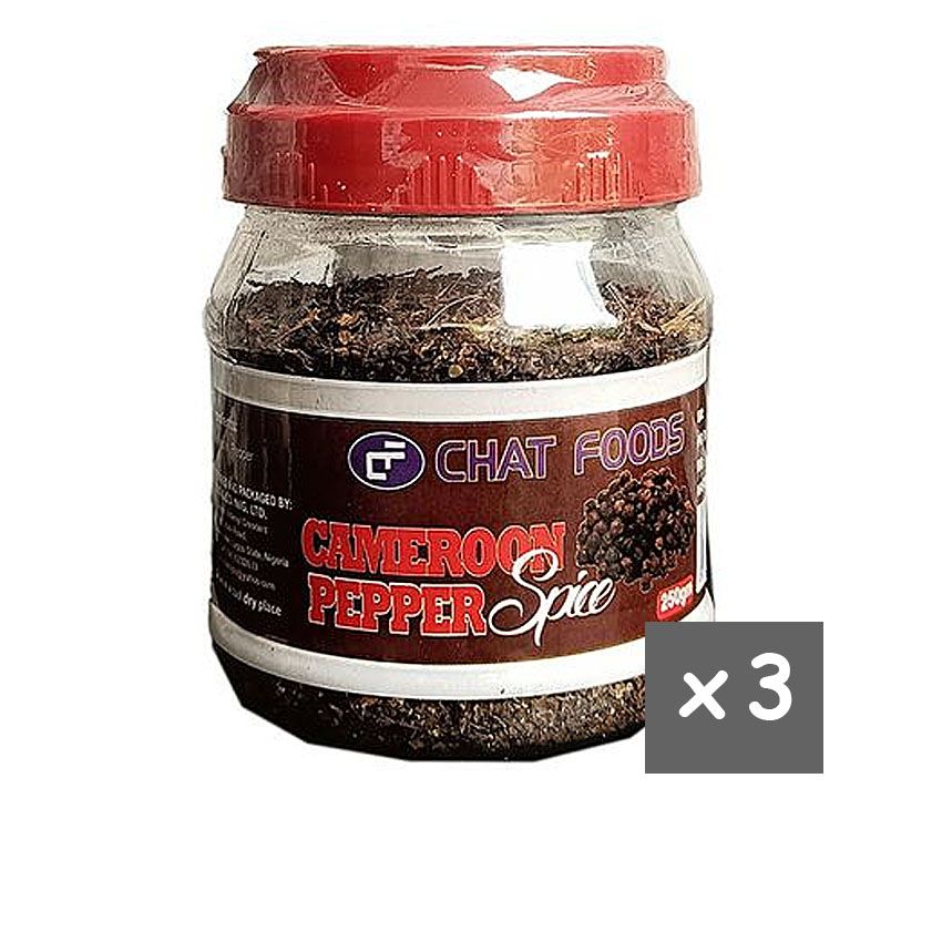 Spice Cameroun Pepper, 250g Jar X3