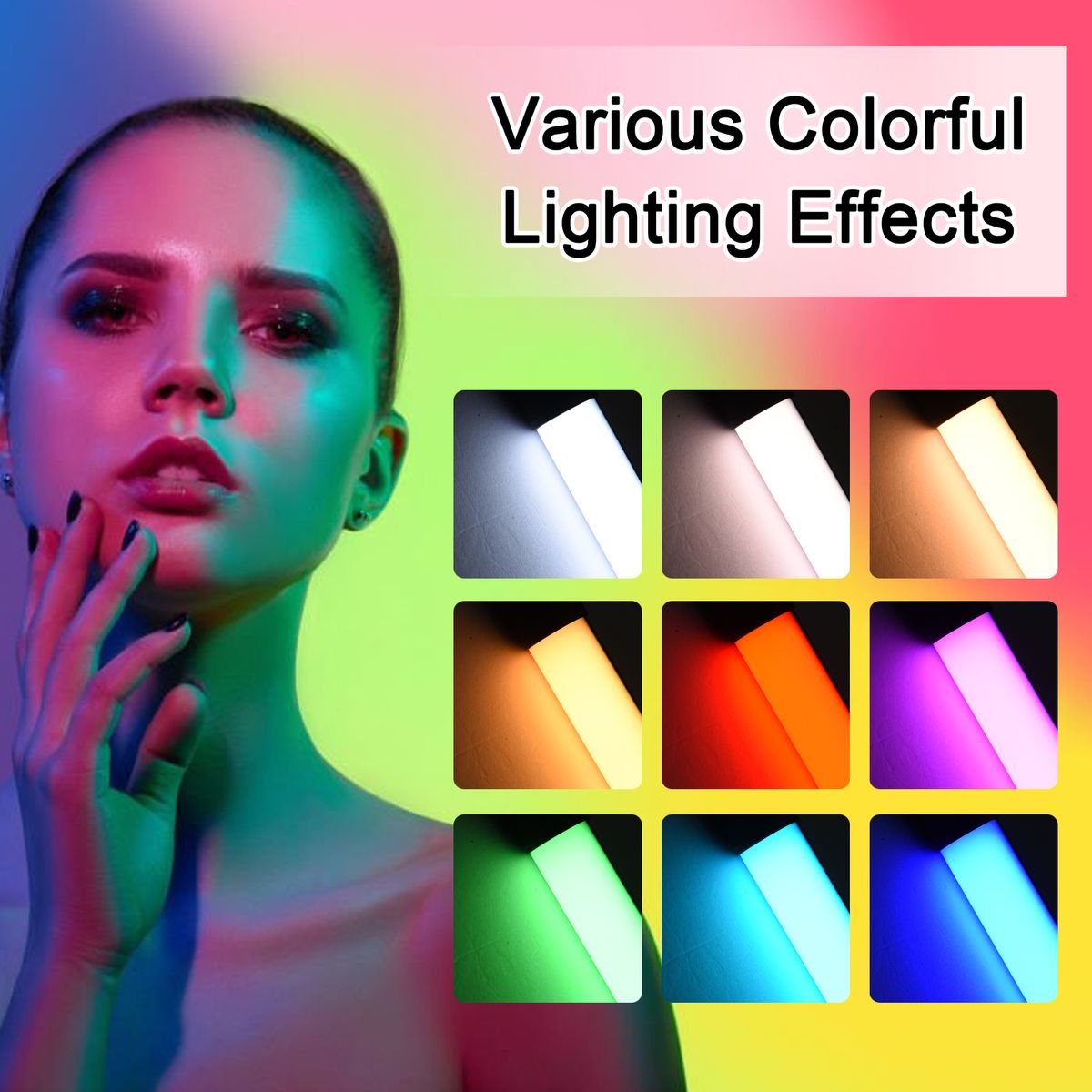 D2 Handheld RGB Light Tube LED Video Light Wand