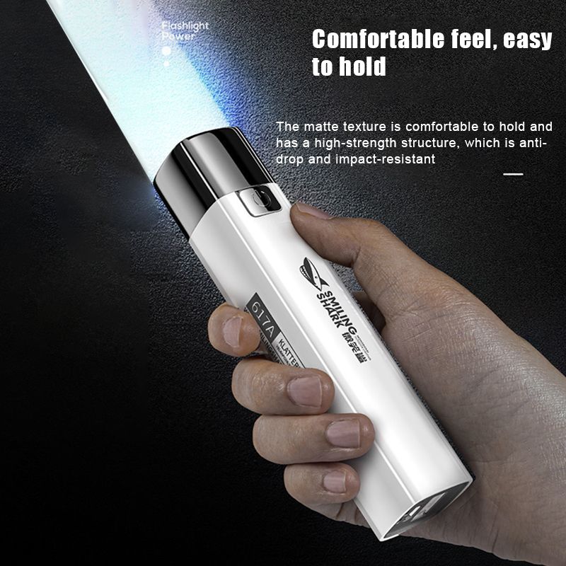 1200mAh Mini Torch USB Rechargeable Bright Torch Searchlight