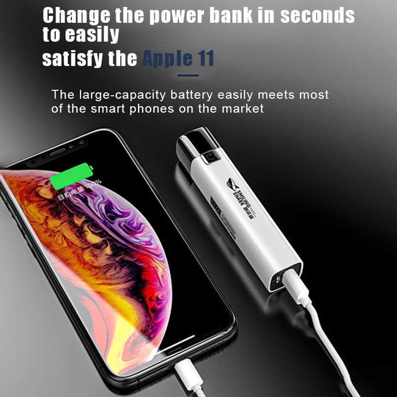 1200mAh Mini Torch USB Rechargeable Bright Torch Searchlight