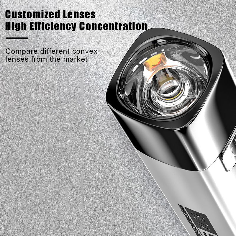 1200mAh Mini Torch USB Rechargeable Bright Torch Searchlight