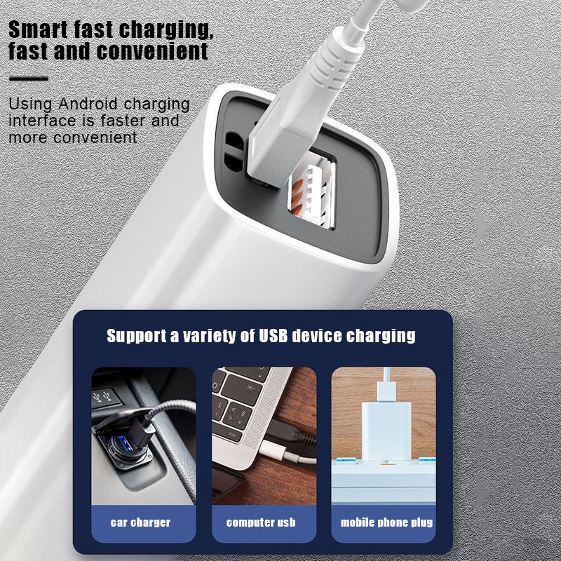 1200mAh Mini Torch USB Rechargeable Bright Torch Searchlight