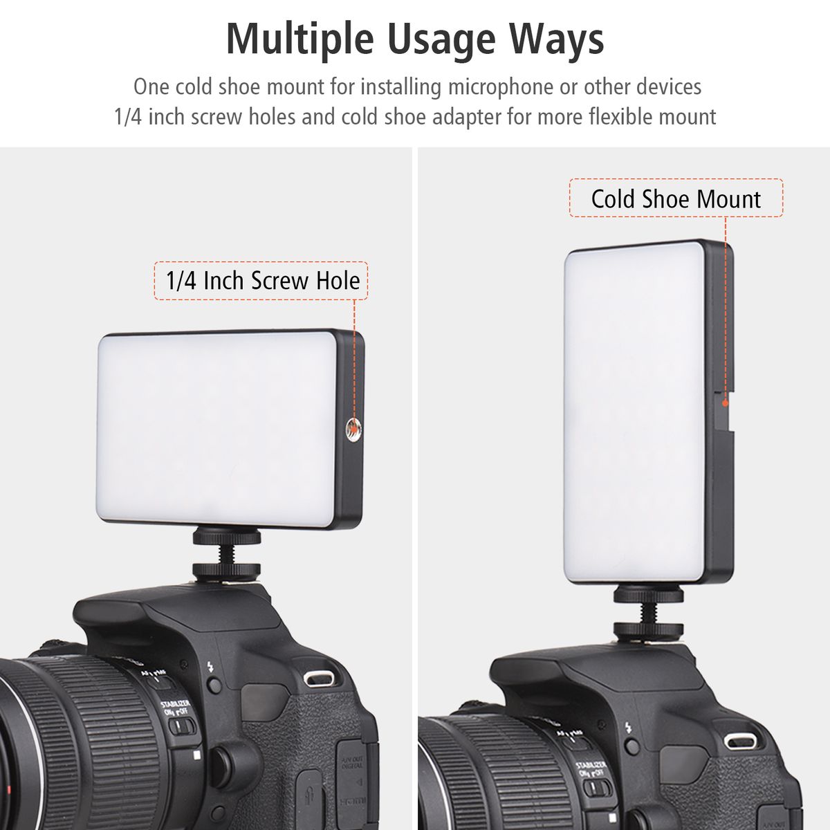 W140RGB LED Video Light Kit Pocket Video Conference Lighting