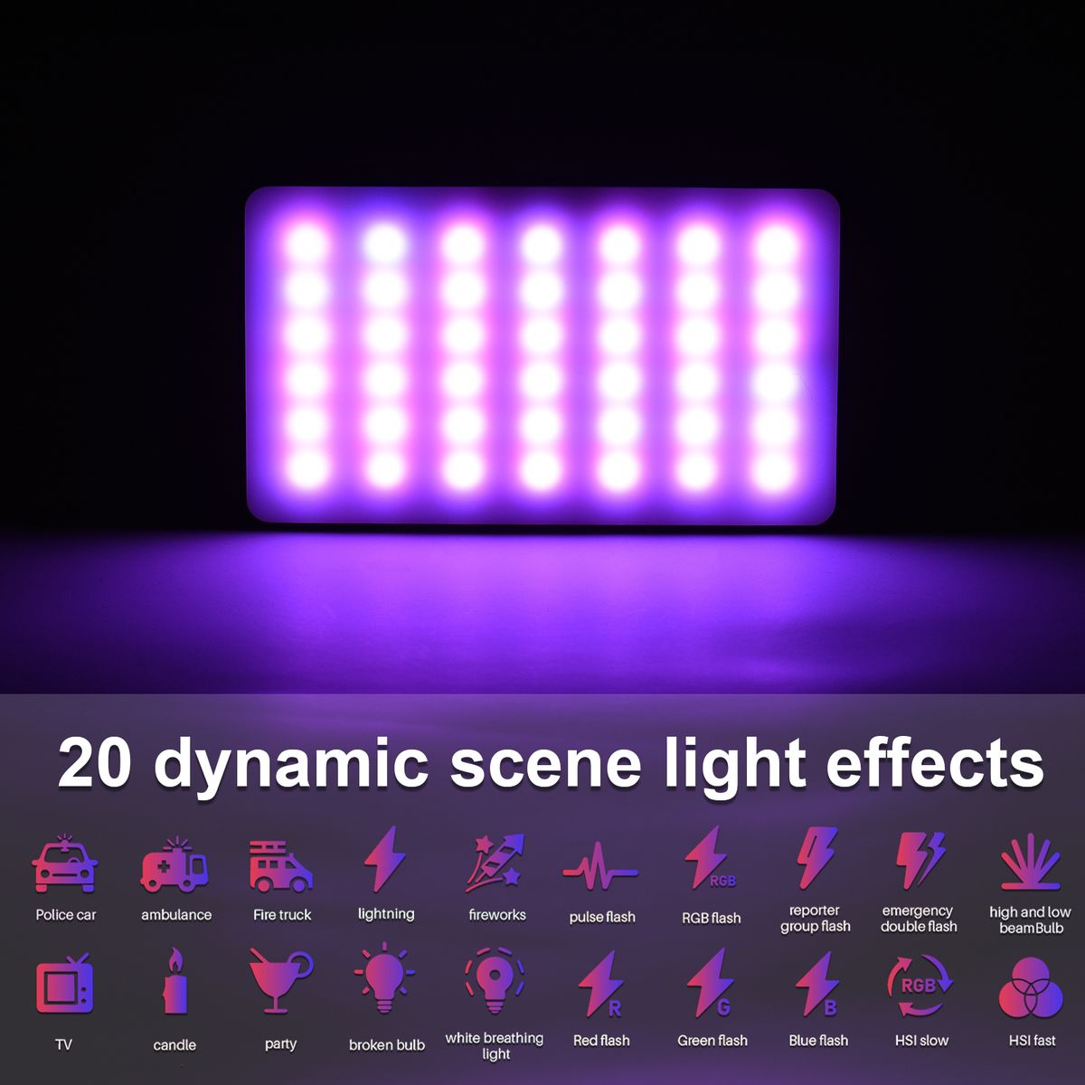 W140RGB LED Video Light Kit Pocket Video Conference Lighting