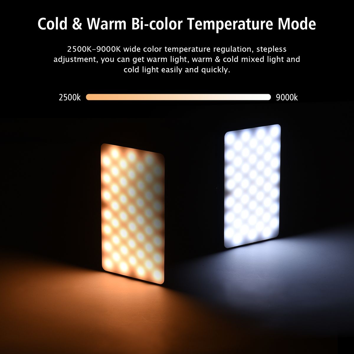 W140RGB LED Video Light Kit Pocket Video Conference Lighting