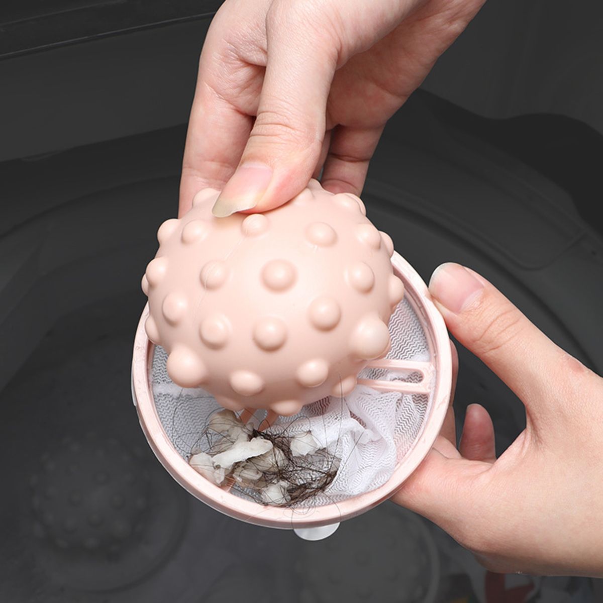 Washing Machine Ball Reduce Tangling Cleaning Ball Pink