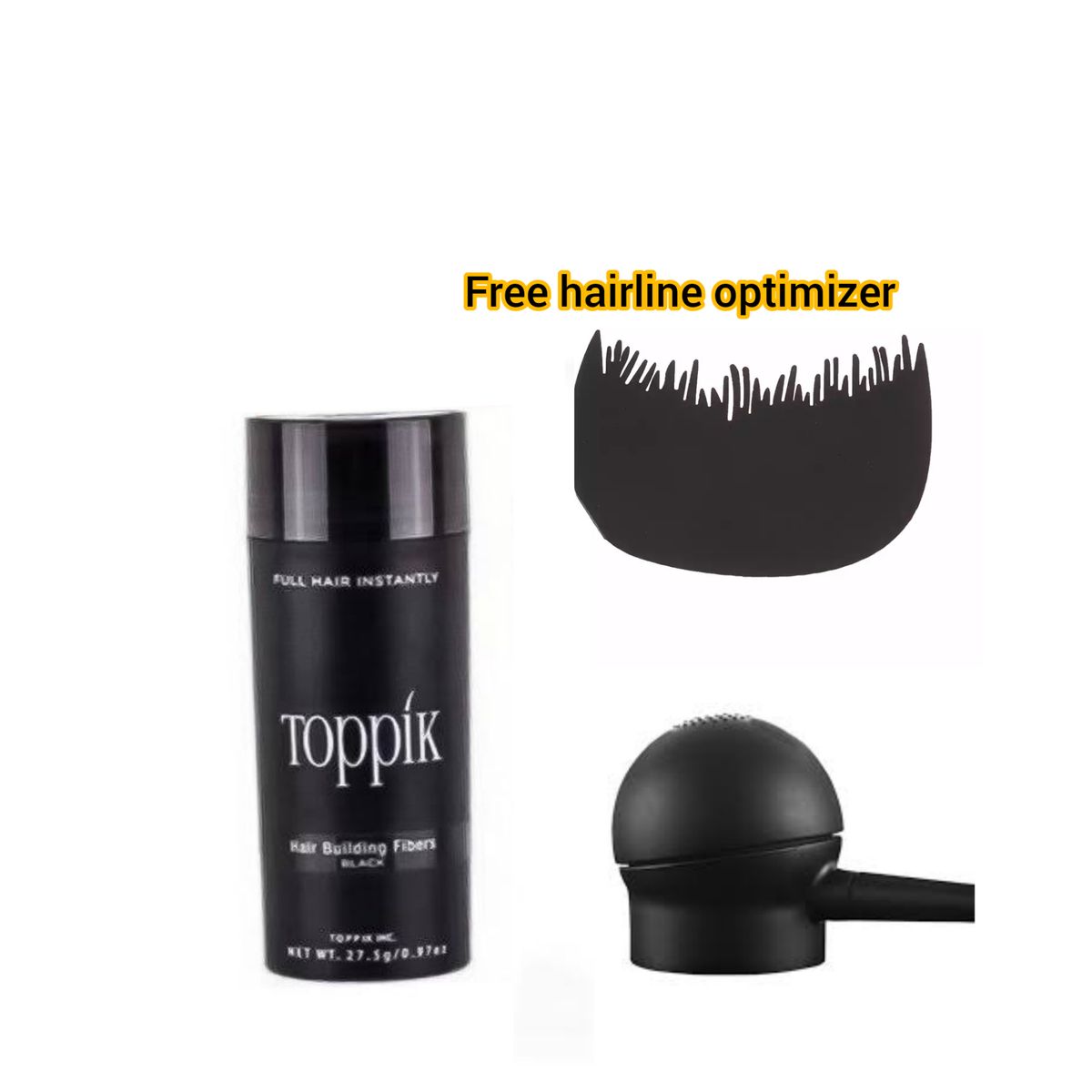 Hair Fiber + Applicator With Free Hairline Optimizer