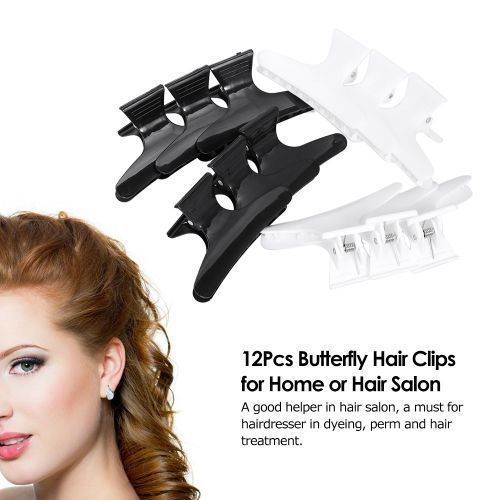 2Pcs Butterfly Hair Clips Hair Claw Clamps Plastic Hairpin