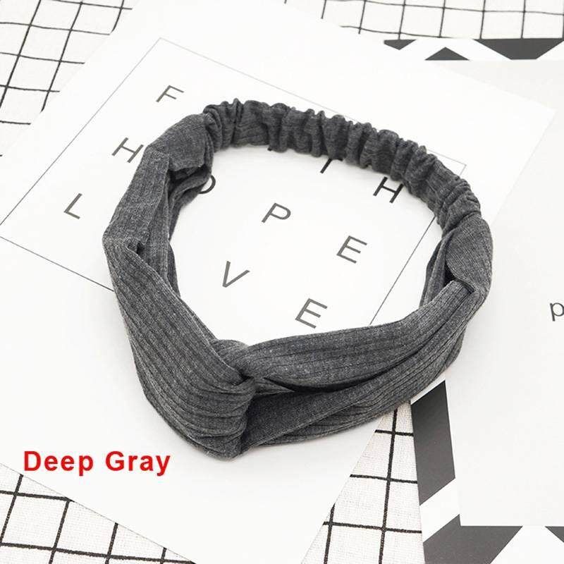 3 Pieces Women Headband Fashion Knitted Cross Hairties
