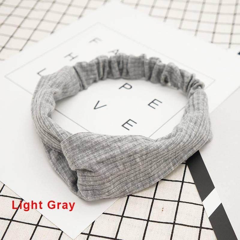3 Pieces Women Headband Fashion Knitted Cross Hairties