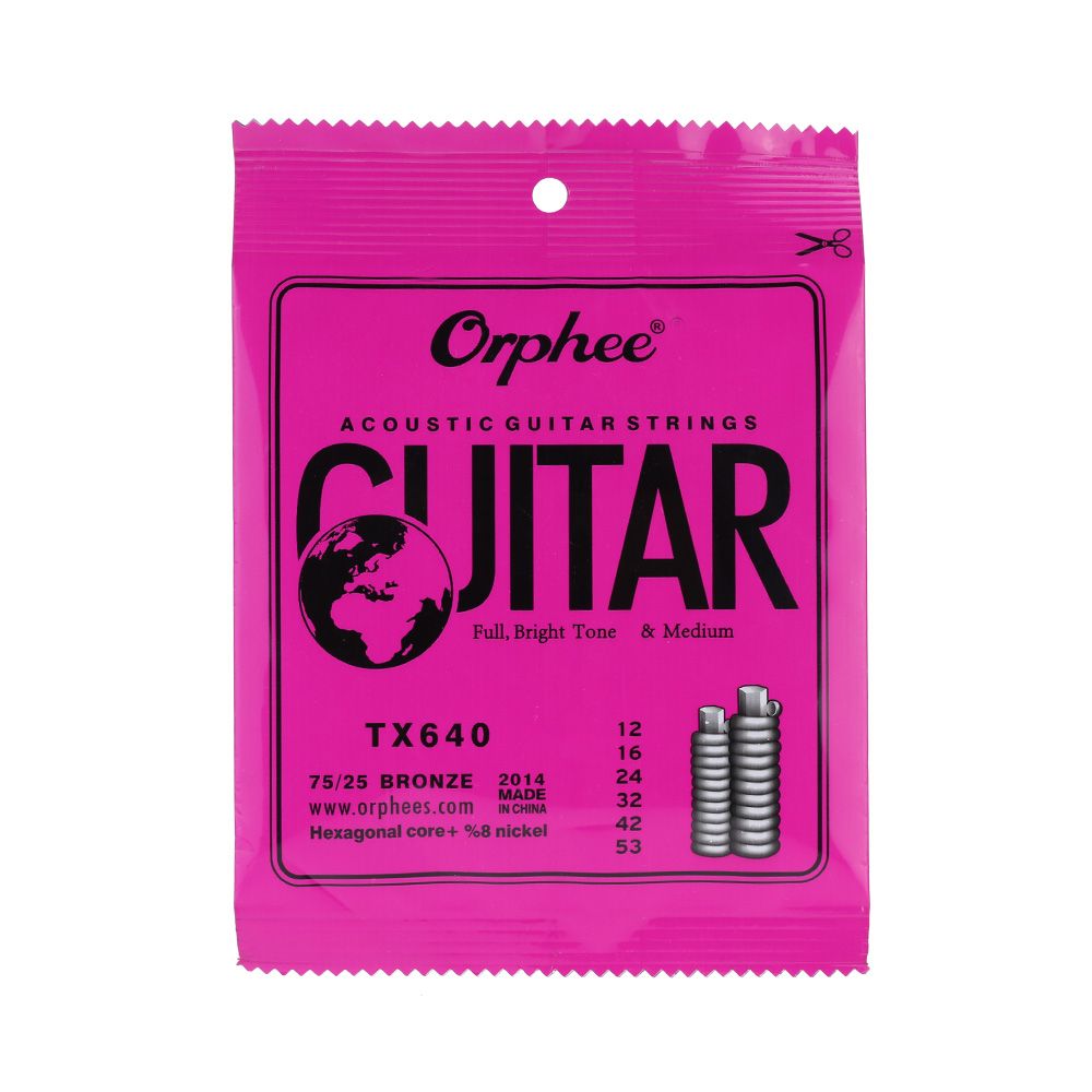 TX640 6pcs  Acoustic Folk Guitar String  Set