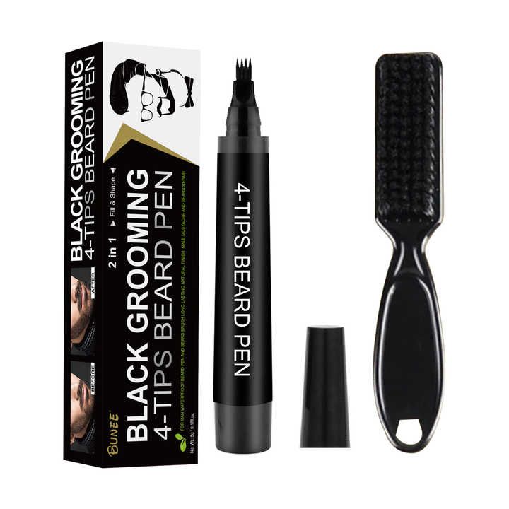 2-in-1 Sweatproof Hair Beard Filler Pen Fill Gaps And Thicken