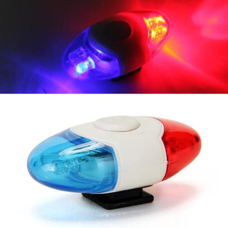 Bike Light Bicycle 4 Flashing Led 4 Sounds Police Siren Car