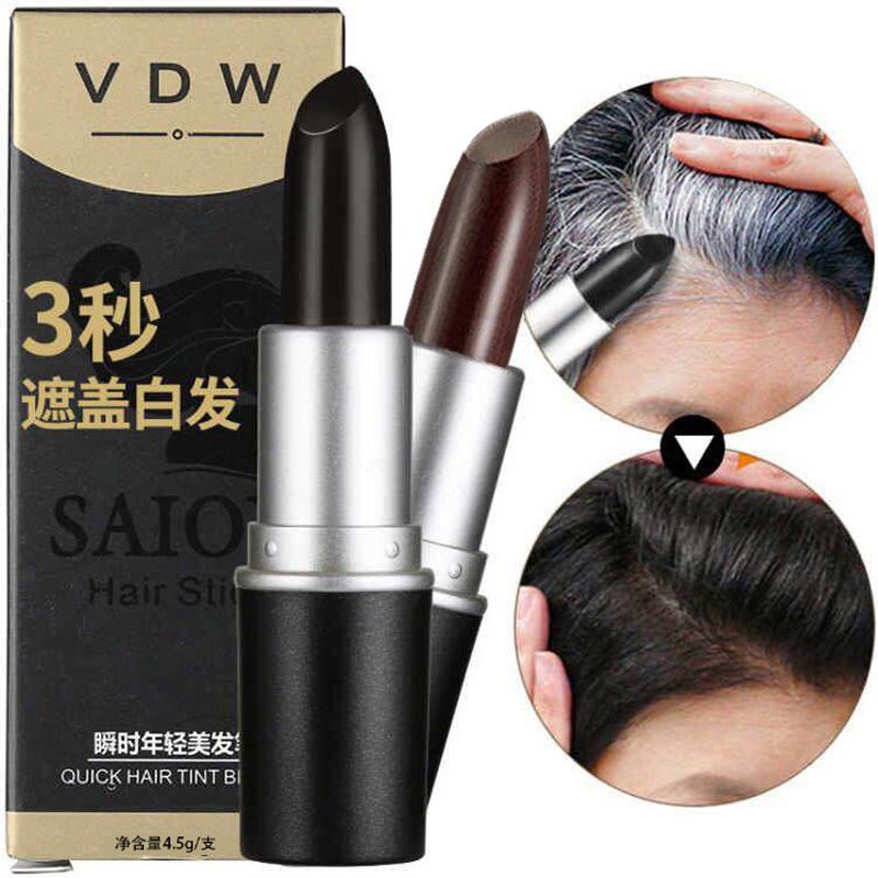 Salon Hair Stick Color Dye Black 3pcs