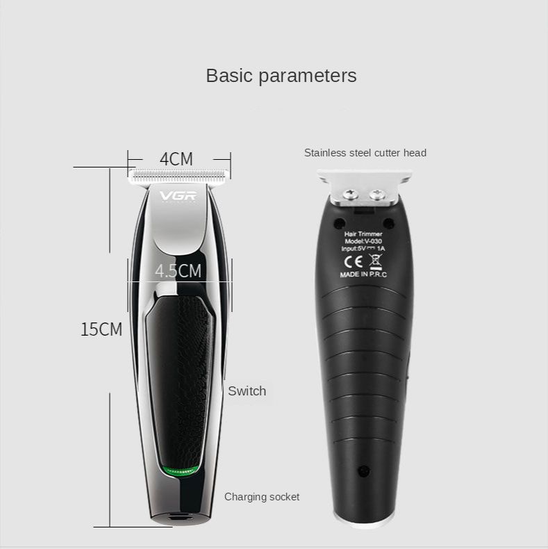 Electric Hair Clipper USB Rechargeable Cordless Trimmer