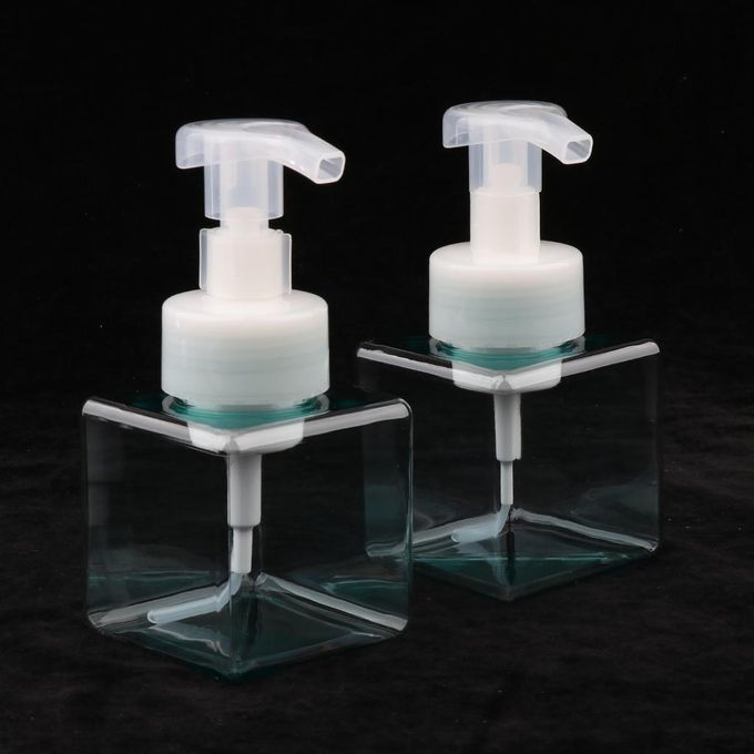 Pack Of 2 Square 250ml Foaming  Dispenser Foam Pump Clear Blue