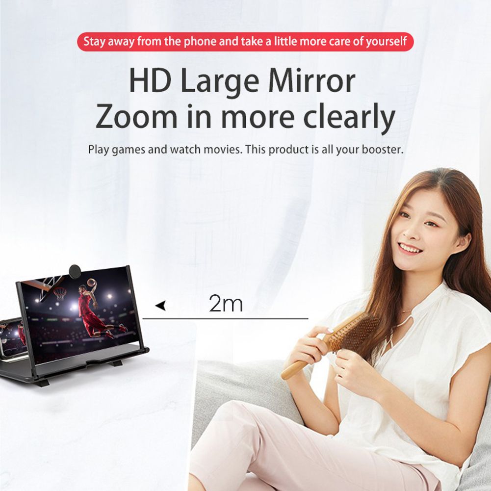 8 10 12 14inch 3D Mobile Phone Screen Magnifying Amplifier