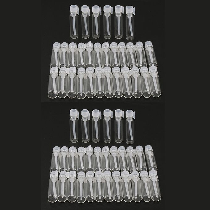 60X Mini Clear  Sample Glass Bottles Empty  Essential Oil