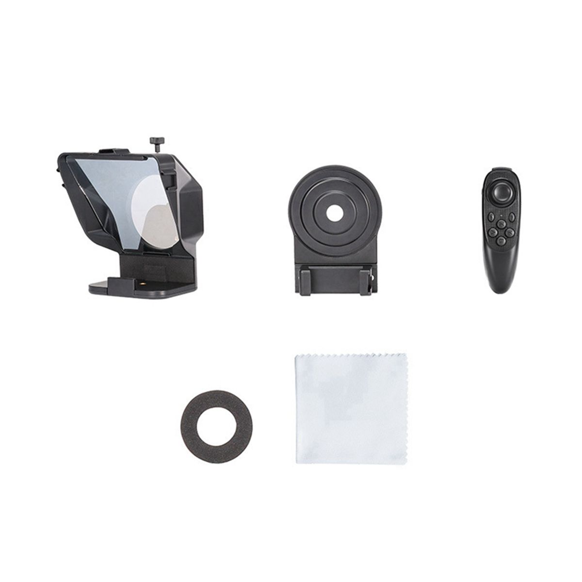 Portable Mini Teleprompter Prompter for SmartphoneDSLR Camera Video Recording Live Interview
