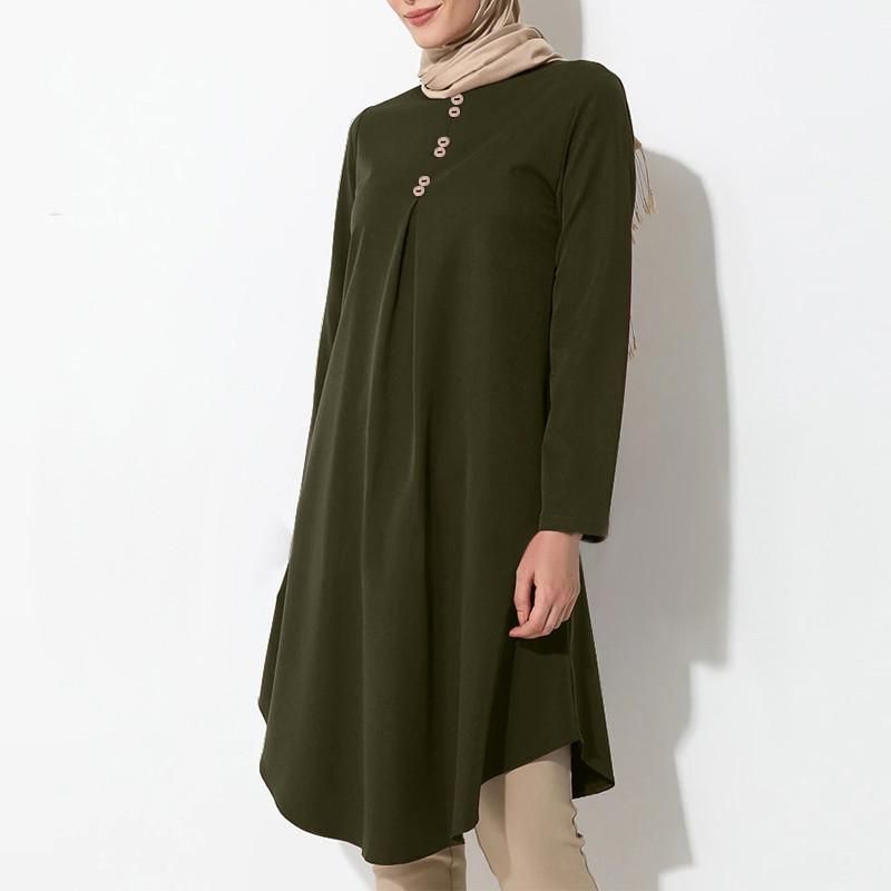 20223 women's pure color button stitching fashion casual long-sleeved swallowtail dress