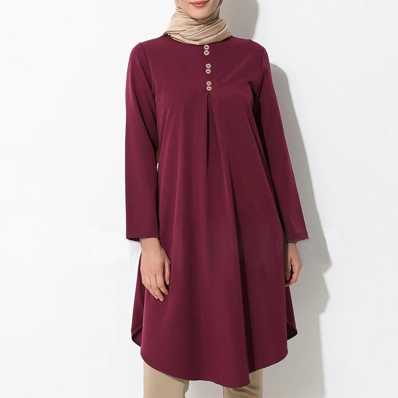 20223 women's pure color button stitching fashion casual long-sleeved swallowtail dress