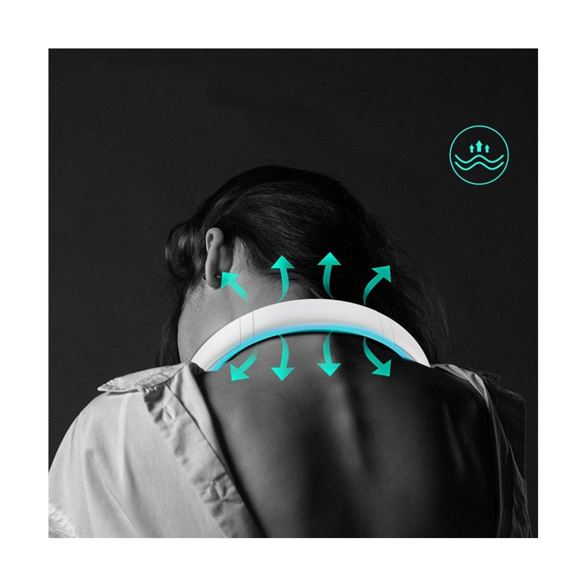 Mini Neck Fan Portable Hanging Neck Fan 1200MAh less Mute Fans Air Conditioning Cooler for Sports Fan Pink