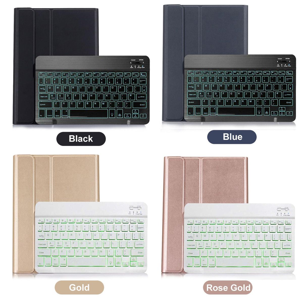 Tablets Protective Cover PU Leather Tablets Protections with BT Keyboard Replacement for Sam-sung Ga-laxy Tab A7 10.4 (T500/T505)