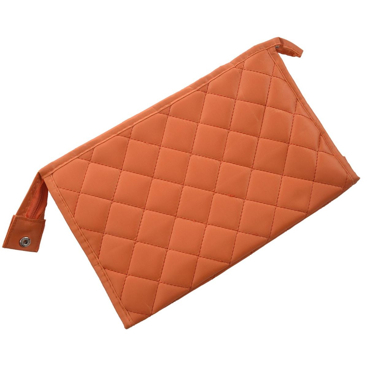 Women Zipper Closure Small Cosmetic Case Makeup Bag -