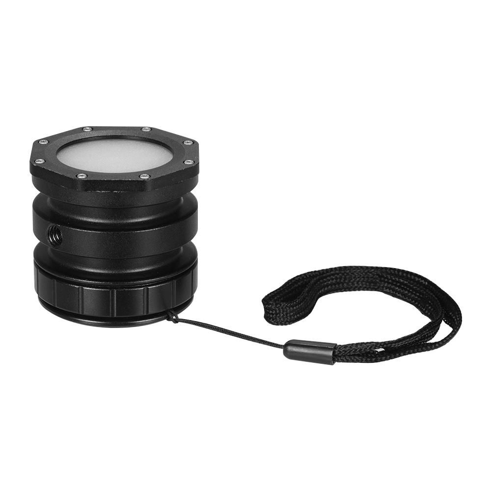 Dimmable Waterproof Dimmable Mini LED Video Light Diving Light Fill-in Lamp 5600K CRI 95+ Underwater 3meters 120° Wide Beam Angle with Hot-shoe Mount USB Charging Cable for Cameras for GoPro 7/6/5 for Support Diving Underwat