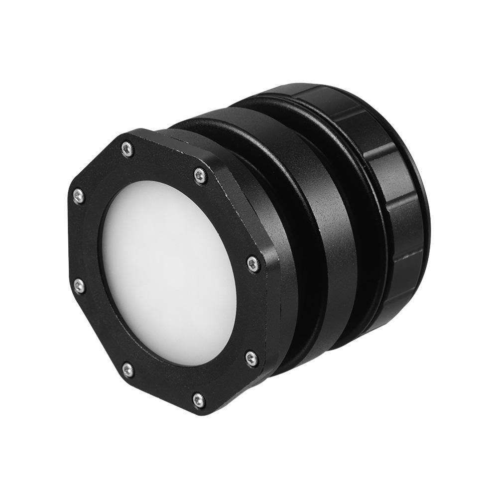 Dimmable Waterproof Dimmable Mini LED Video Light Diving Light Fill-in Lamp 5600K CRI 95+ Underwater 3meters 120° Wide Beam Angle with Hot-shoe Mount USB Charging Cable for Cameras for GoPro 7/6/5 for Support Diving Underwat