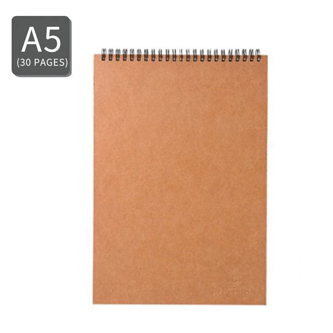 Brief Kraft Paper Sket H Book Art  Oil Sket H Book 30 Pages Art Drawing Paper-brown-A5