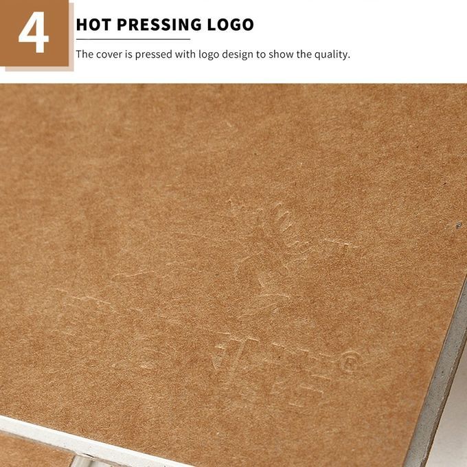 Brief Kraft Paper Sket H Book Art  Oil Sket H Book 30 Pages Art Drawing Paper-brown-A5